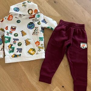 Nike Kids' Graphic Sweatshirt Hoodie and Joggers Set